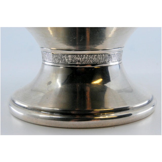 Silver Vase with Engraved Floral Motifs For Sale - Image 10 of 12