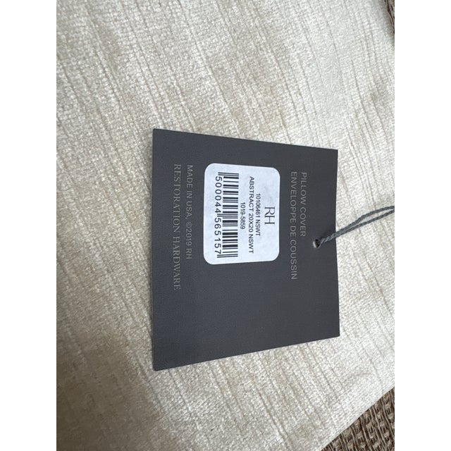 Contemporary Rh Restoration Hardware Velvet Brushstroke Abstract Pillow Cover For Sale - Image 3 of 13
