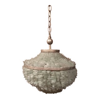 Currey & Company Shoreline Sea Glass Pendant For Sale