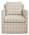 Basie Casual Linen Swivel Chair For Sale