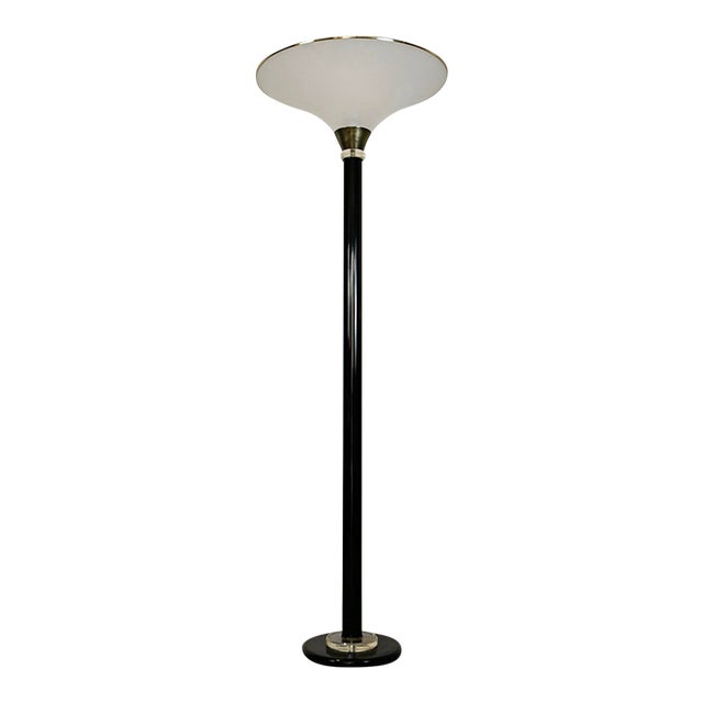1980’s Hollywood Regency Torchiere Floor Lamp For Sale