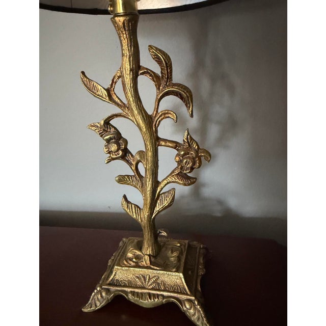 Mid 20th Century French Brass Tree Desk Lamp For Sale - Image 4 of 8