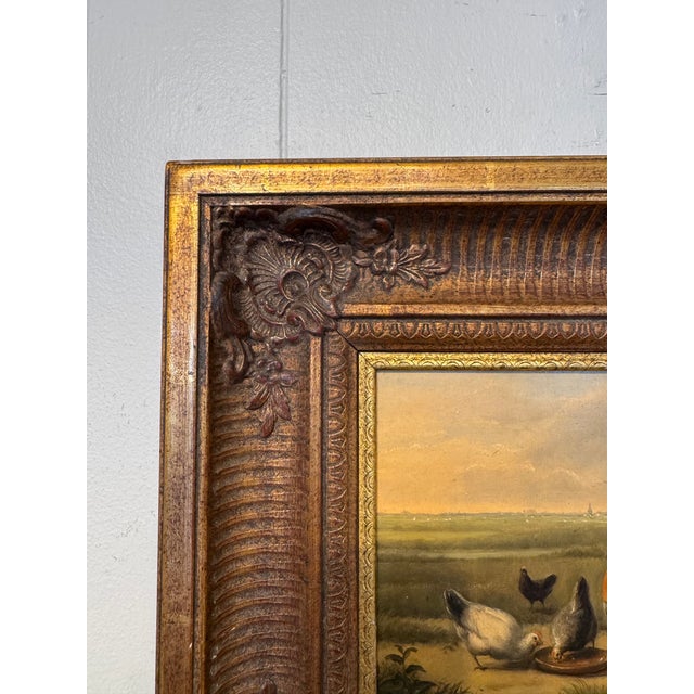 English 19th Century Oil on Panel "Feeding Time" For Sale - Image 3 of 8