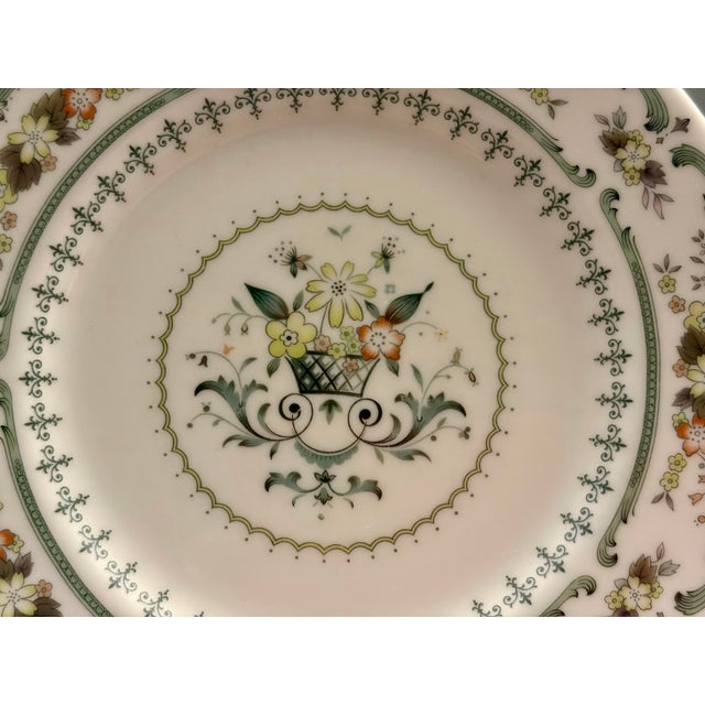Late 20th Century Vintage Royal Doulton "Provencal" Fine China Bread & Butter Plates - Set of 6 For Sale - Image 5 of 12