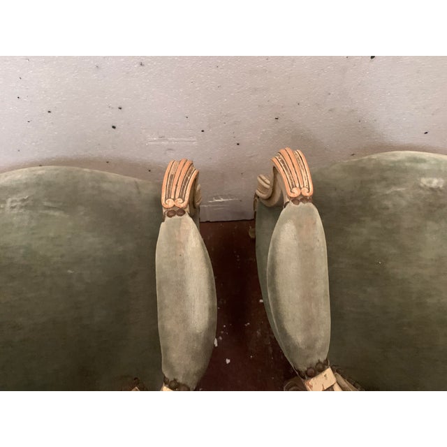 Wood Louis XV Style Cabriolet Chairs in Patinated Beechwood, Set of 2 For Sale - Image 7 of 18