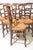 French Early 20th Century Louis XV Style Set of 6 Oak Rush Seat Dining Chairs For Sale - Image 3 of 5