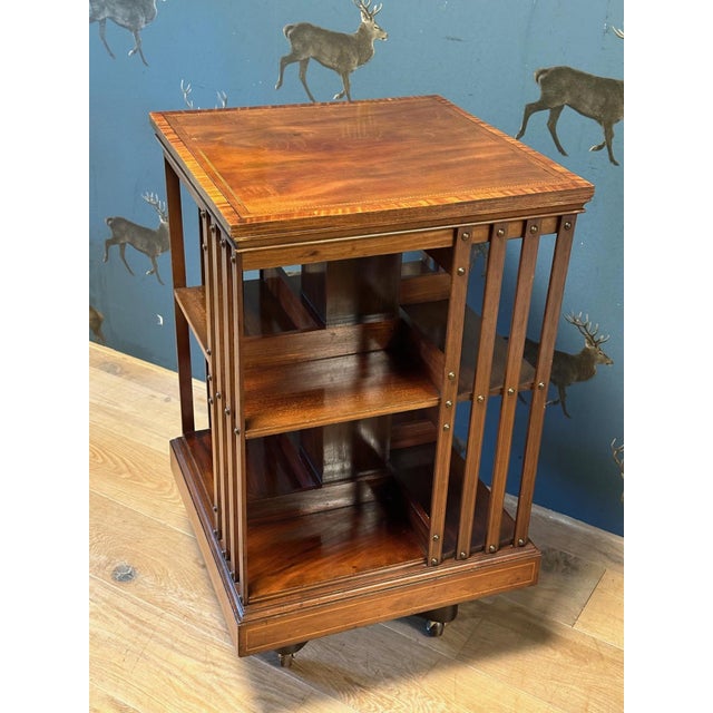 Antique Revolving Bookcase, 1890s For Sale - Image 9 of 9