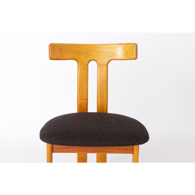 Beige Mid-Century Modern Danish T Shaped Chairs, 1960s, Set of 6 For Sale - Image 8 of 10