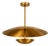 Handcrafted Solid Brass Layered Disc Pendant Light For Sale