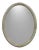 Vintage Mirror in Porcelain & Wood Frame with Rose & Bud Decoration by Giulio Tucci For Sale