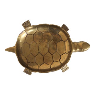 Small Brass Turtle Catchall For Sale