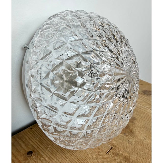 Vintage Glass Wall Light, 1970s For Sale - Image 4 of 17