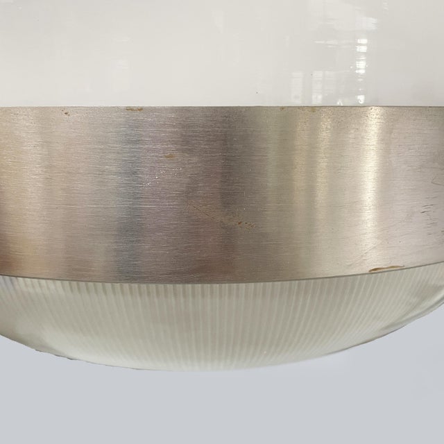 Metal Mid-Century Modern Italian Delta Pendant Light attributed to Sergio Mazza for Artemide, 1950s For Sale - Image 7 of 12