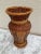 Tan Vintage Braided Wicker Wood Decor Vessel or Vase For Sale - Image 8 of 8