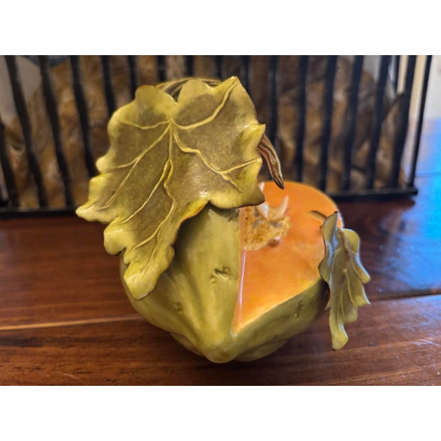 Beautiful Katherine Houston Porcelain Melon Sculpture For Sale - Image 4 of 16