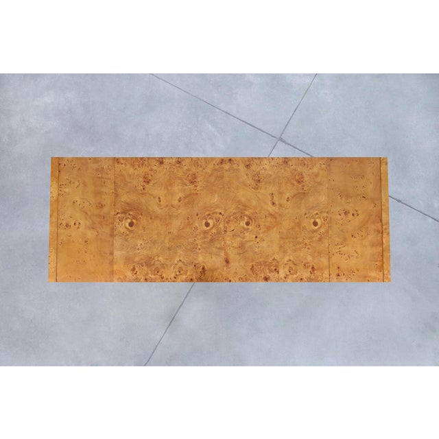 Vintage Burl Wood Dining Room Set by Thomasville For Sale - Image 9 of 12