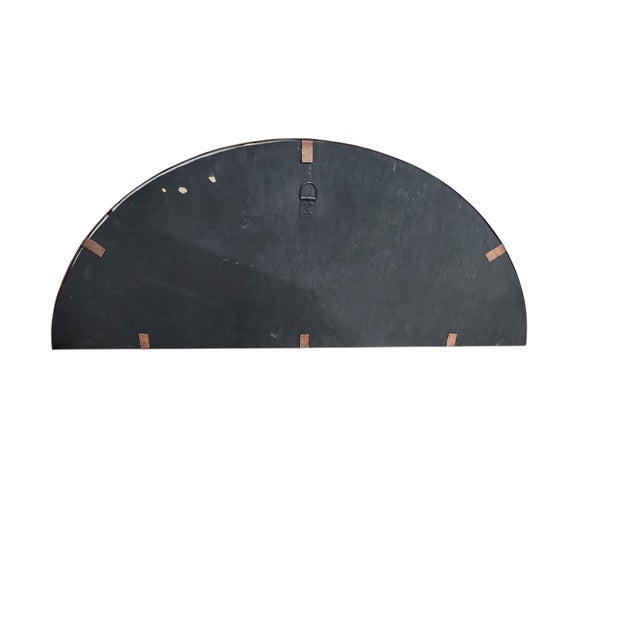 Victorian Vintage Continental Wrought Iron Transom Wall Mirror For Sale - Image 3 of 4