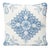 Schumacher Double-Sided Pillow in Montecito Medallion Linen Print For Sale