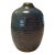Blue and Tan Stoneware Studio Pottery Vase For Sale