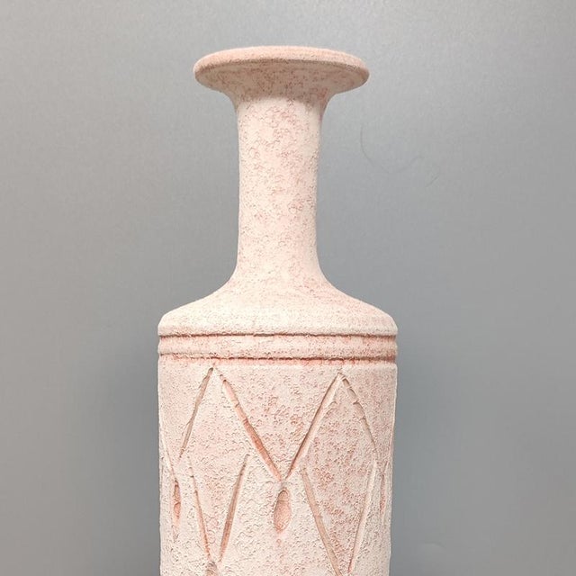 Ceramic Pink Ceramic Vases, Italy, Set of 2 For Sale - Image 7 of 10