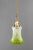 Art Nouveau Pendant with Green Glass Shade, Vienna, 1908, in Restored conditions. Designed 1890 to 1919 Up to 250V...
