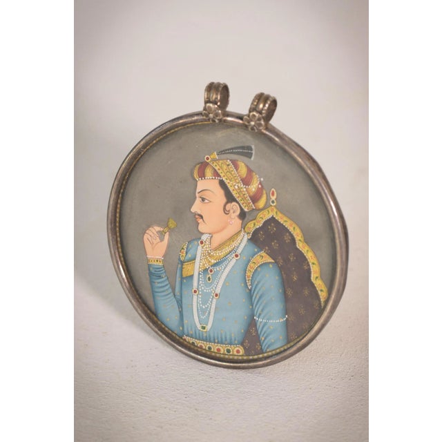 Miniature of a Prince, 1800s, Gouache For Sale - Image 3 of 5