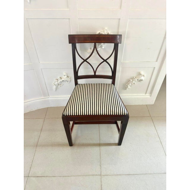 Antique Mahogany Dining Chairs, 1920s, Set of 8 For Sale - Image 4 of 14