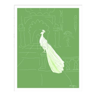 Delhi in Green By Dana Gibson, Framed Art Print For Sale