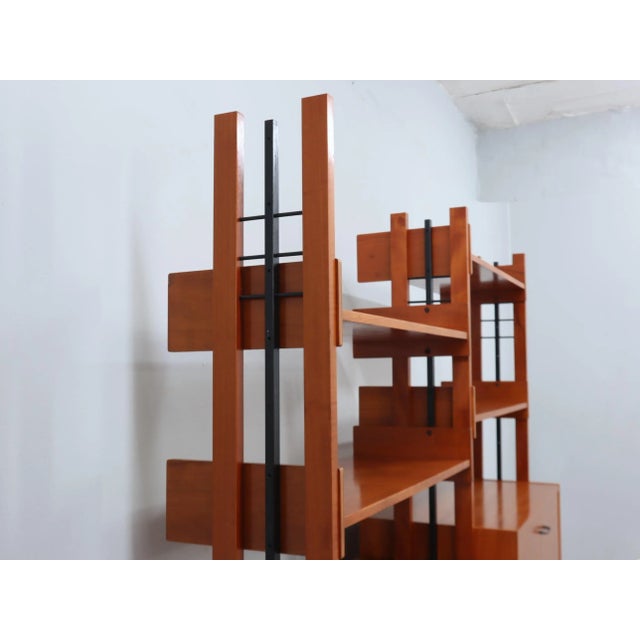 1960s Mid-Century Modern Italian Teak Bookcase, 1960s For Sale - Image 5 of 15