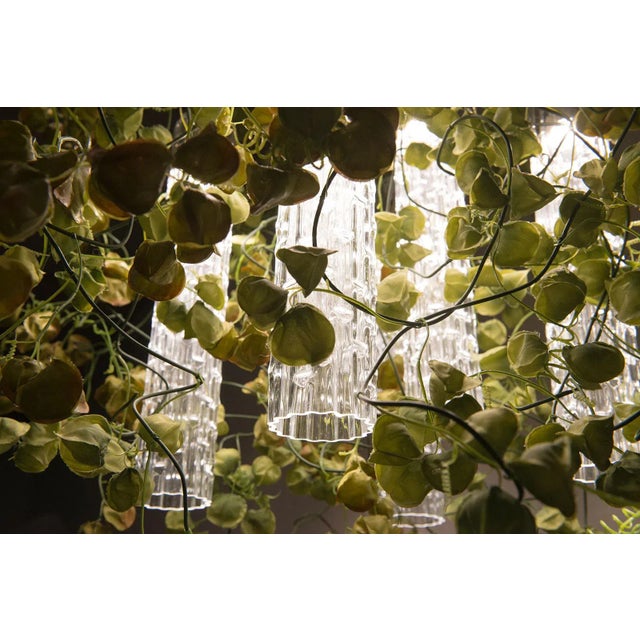 Flower Power Ceiling Lamp with Murano Glass and Physalis Flowers from VGnewtrend For Sale - Image 4 of 6