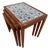 Nesting Tables in Teak and Danish Tiles, Set of 3 For Sale