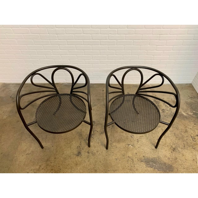Walter Coons for Clark & Burchfield Armchairs - a Pair For Sale - Image 10 of 12