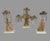 Antique Victorian Three Piece Girandole Candelabra Set With Etched Prisms For Sale - Image 6 of 10