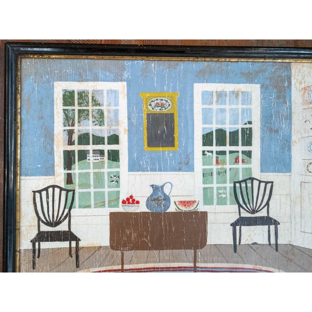 20th Century American Folk Out Outside Art Painting by Natalee Everett Goodman For Sale - Image 4 of 16