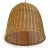 Contemporary Tea Stain Wicker Dome Pendant Light X-Large For Sale - Image 3 of 7