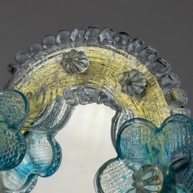 Murano Glass Mirror, Italy, 1950s For Sale - Image 13 of 18