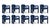 Double Arch Dining Chairs in Navy Blue Cotton Velvet from Insidherland, Set of 10 For Sale - Image 14 of 14