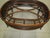1990s Coffee Table Wicker Rattan Oval Ficks Reed No Glass Top Dark Tone For Sale In Naples, FL - Image 6 of 10