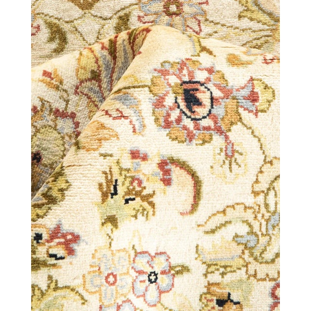 Textile Mogul, One-of-a-Kind Hand-Knotted Area Rug in Ivory, 4' 3" x 6' 5" For Sale - Image 7 of 8