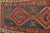 1930s Nomadic Blue, Terracotta, Red and Camel Runner Rug , 3.2 x 8.9 For Sale - Image 4 of 11