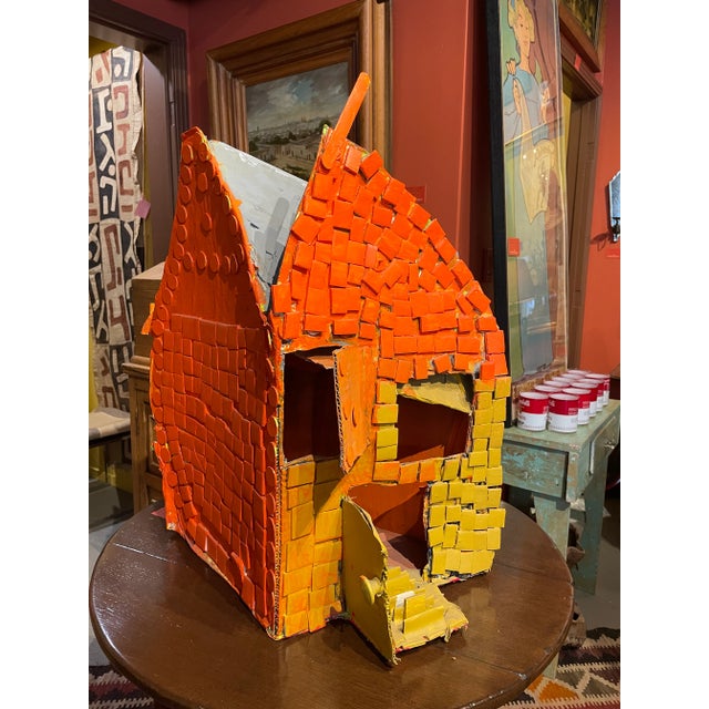 Contemporary Outsider Art Mixed-Media Sculpture of Affordable Housing For Sale - Image 10 of 10