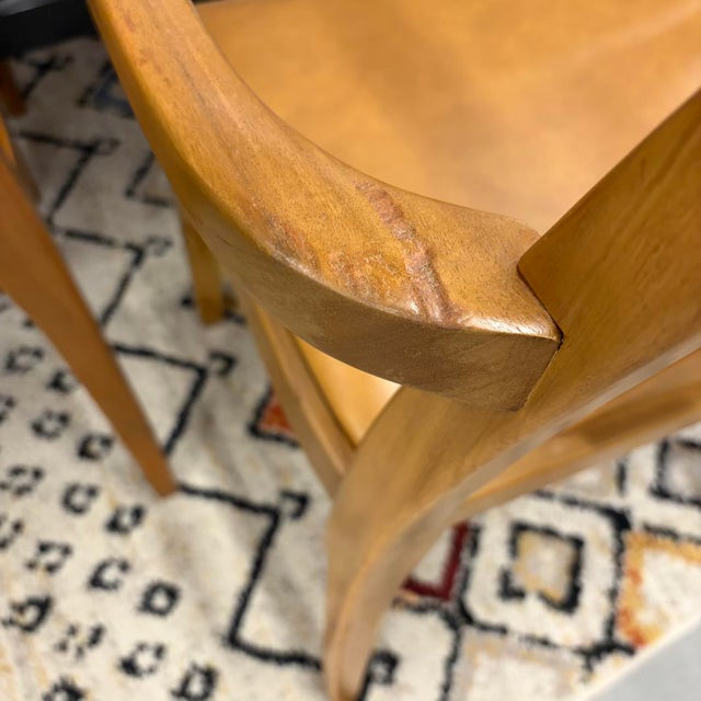 Brown Nathan Furniture Vintage High Back Dining Chairs Set of 6 For Sale - Image 8 of 13