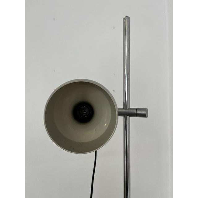 1960s Space Age 2-Light Floor Lamp in Brushed Metal, Italy, 1960s For Sale - Image 5 of 11
