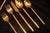 Vintage Stanley Roberts Gold Bamboo Flatware Service for 8 With Serving Spoons - 42 Pieces For Sale In Washington DC - Image 6 of 12