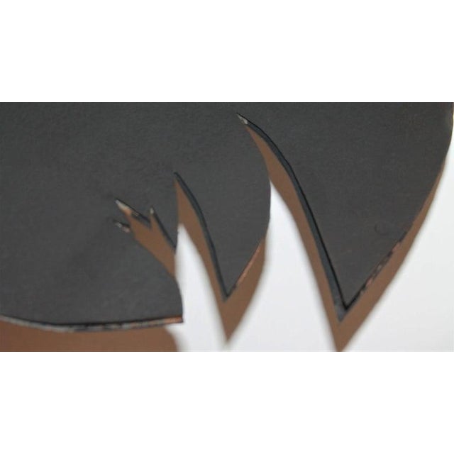Black Rooster Weathervane in Tin and Iron on Mount For Sale - Image 8 of 12