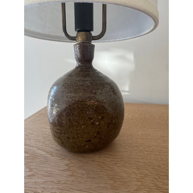 Asparagus Tiny Vintage Ceramic Lamp, France For Sale - Image 8 of 14