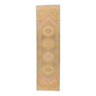 Modern Turkish Oushak Rug 3' x 10'10" For Sale