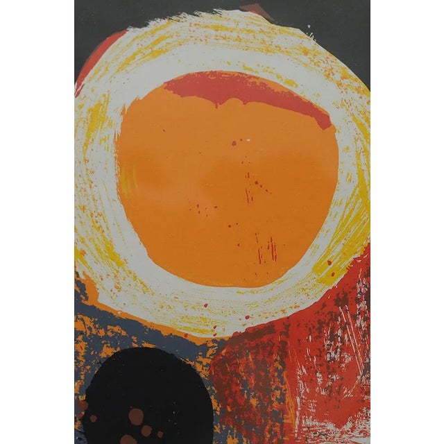 Kulo Green, Composition, 1960s, Color Lithograph, Framed For Sale - Image 4 of 6