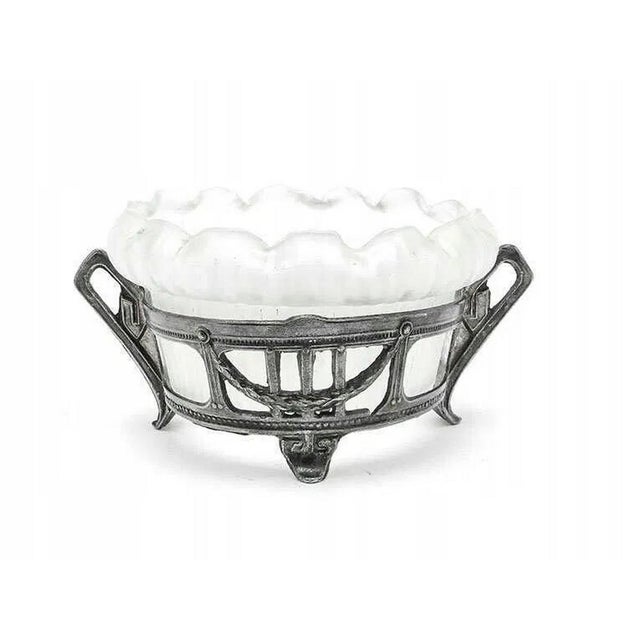 Silver Art Nouveau Polish Sugar Bowl, Germany, 1890s For Sale - Image 8 of 9