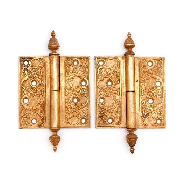 Antique Bronze Right Lift Off Butt Door Hinge For Sale - Image 6 of 7